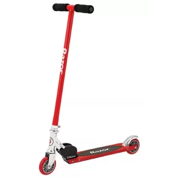 Paspirtukas Razor S Kids – metalinis rėmas, nuo 5 metų, juodas/raudonas, 2.43 kg