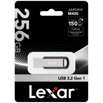 Lexar JumpDrive M400 USB atmintukas 256 GB USB Type-A 3.2 Gen 1 sidabrinis
