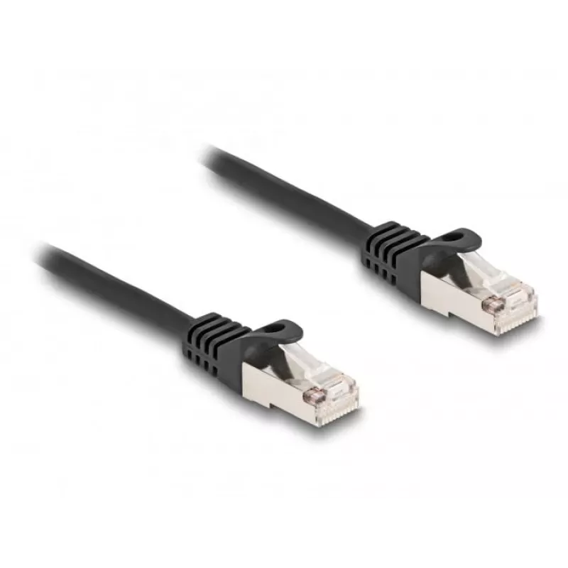 Tinklo kabelis DeLOCK RJ50 (vyriškas) į RJ50 (vyriškas) S/FTP 0,25 m juodas