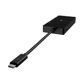 Linksys Belkin - vaizdo adapteris - USB-C (kištukas) į HD-15 (VGA), DVI-I, HDMI, DisplayPort (lizdai) - 4K palaikymas - juoda (AVC003BTBK)