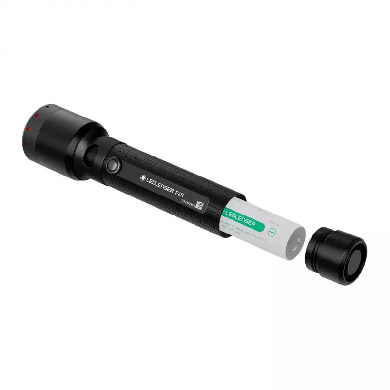 Rankinis žibintuvėlis Ledlenser P6R Black LED