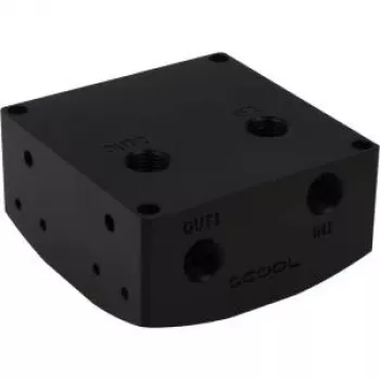 Alphacool Eisdecke D5 tvirtinimo dangtelis - juodas acetalas G1/4 - (VPP755/VPP655/TPP644/MCP655) V.3 (13188)