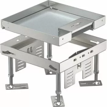 OBO Bettermann kvadratinė kasetė RKSN2 4 VS 20 m. išvadas 200x200 mm (7409208)