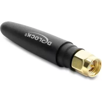 DELOCK LTE antena SMA vyriška 1,82 dBi įvairiakryptė fiksuota juoda