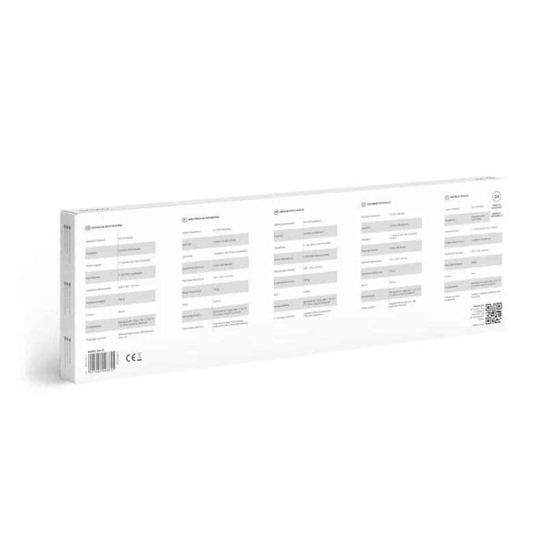 Savio KB-02 klaviatūra Namai/Biuras USB QWERTY Juoda