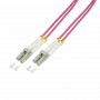 LogiLink FP4LC50 InfiniBand šviesolaidinis kabelis 50 m 2x LC violetinis