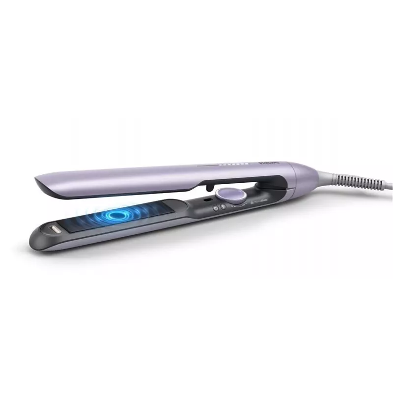 Philips BHS742/00 (7000 serija) keraminis plaukų tiesintuvas, 12 temperatūrų lygių, 120–240 V, 2 m laidas, violetinis