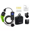 Qoltec Mobile EV Car Charger nešiojamas elektromobilio įkroviklis 2in1 Type2 | 3.5kW | 230V | Wi-Fi | LCD | 5m