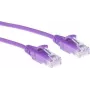 ACT Purple 3 m LSZH U/UTP CAT6 duomenų centro plonas pataisinis kabelis su apsaugotais RJ45 jungtimis