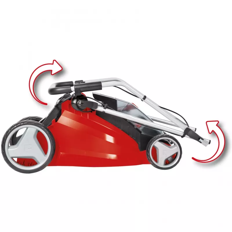 Akumuliatorinis vejapjovė GE-CM 43 Li M Kit, 36V (2x18V) (Raudona/juoda, 2x ličio jonų baterija 4,0 Ah)