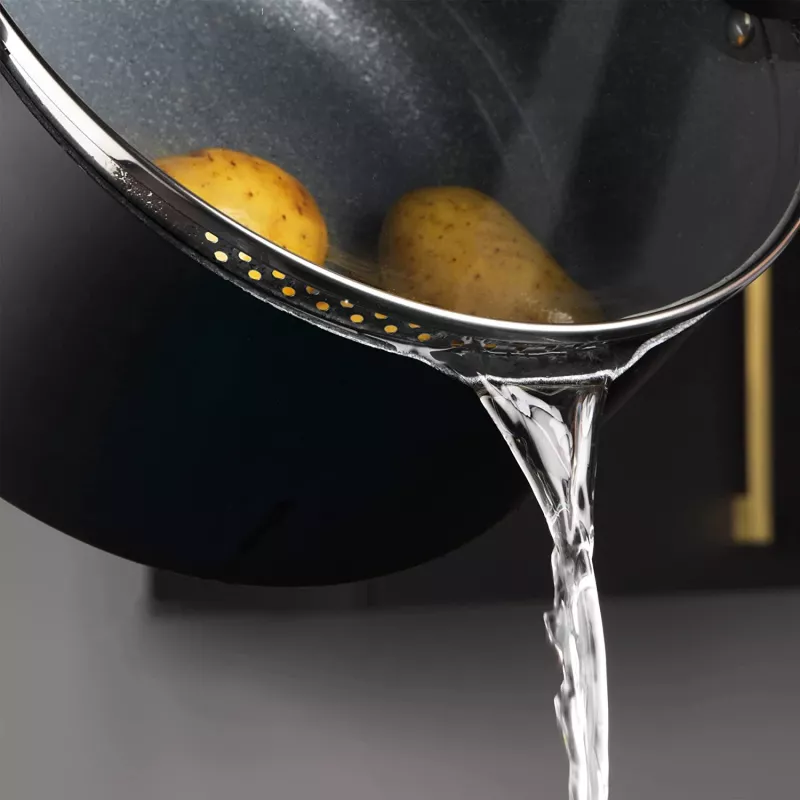 Puodų rinkinys Russell Hobbs RH01840EU7 – 4 dalių sukraunamas metalinis marmurinis