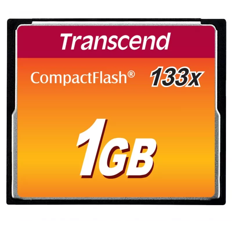 Transcend CompactFlash atminties kortelė 1GB 133x (TS1GCF133)