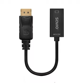Adapteris Savio DisplayPort (M) v1.2 - HDMI A (M) v1.4, 4K, AK-62
