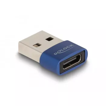 DeLOCK USB 2.0 adapteris USB Type-A kištukas į USB Type-C lizdą mėlynas
