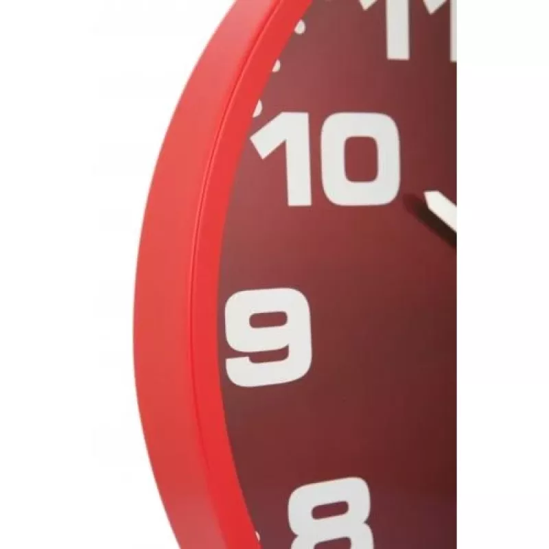 NeXtime klok 3053ro Dash Red, Ø35 cm, sieninis, raudonas/sidabrinis