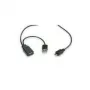ROLINE USB 2.0 Y kabelis - 2x Type A (ST / BU) - Micro B ST - 1m - Ekranuotas