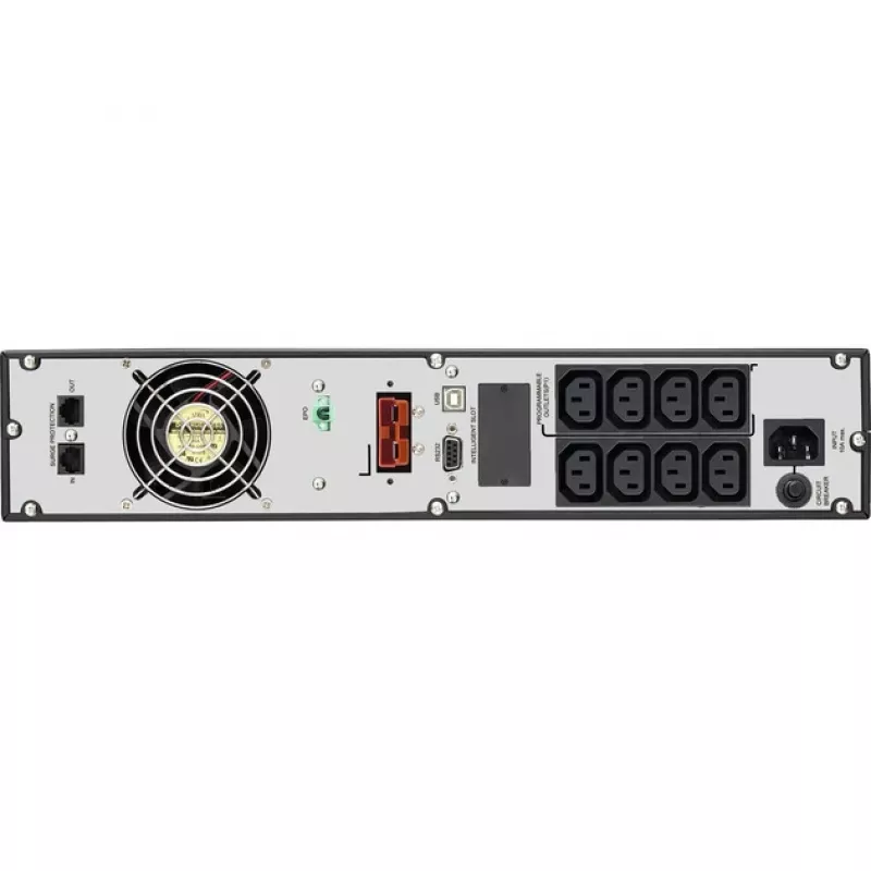 Bluewalker PowerWalker VFI 1000RM LCD - UPS - 800 W - 1000 VA - 7 Ah - RS-232, USB - 8 lizdų - 2U - 48,3 cm (19 inch) (10120144)