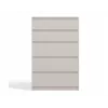 Komoda MALWA M5, 5 stalčių, Cashmere, 700×1095×400 mm, medžio drožlių plokštė