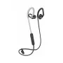 Poly BackBeat Fit 350 – Ausinės su ausų kabliukais, į ausį įdedamos, sportinės, pilkai baltos