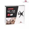 Sieninis TV laikiklis Maclean MC-759 13–55 colių, 30 kg, VESA 75x75–400x400, pasukamas ir reguliuojamo gylio