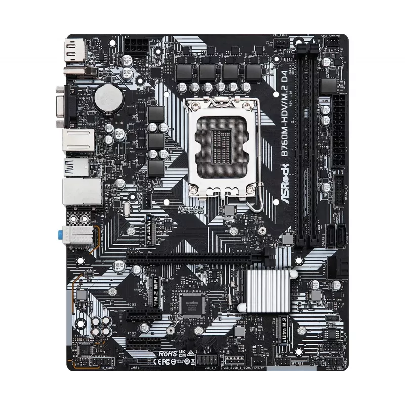 ASRock B760M-HDV/M.2 D4 DDR4 LGA 1700 Micro-ATX pagrindinė plokštė