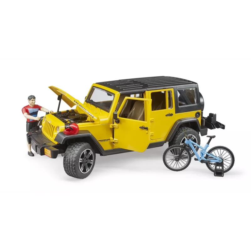 Žaislinis džipas BRUDER 02543 kalnų dviračių ir dviratininkų temai, ABS, įvairiaspalvis, nuo 4 metų