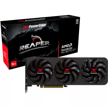 Vaizdo plokštė PowerColor Radeon RX 9070 XT 16 GB GDDR6, PCIe x16 5.0, 256 bit, 289 mm, 3 ventiliatoriai