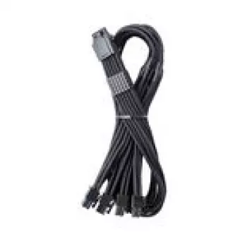 CableMod C-Series Pro ModMesh 16 kontaktų į 4×8 kontaktų pintas maitinimo laidas, skirtas Corsair Type 4 ir 3 PSU, 60 cm, juodas