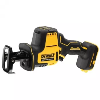 Pjūklas abipusis DeWALT DCS369N-XJ, bešepetėlis variklis, belaidis, pjovimo gylis mediena 9 cm, plienas 4 cm, 2800 sm/min, 1.43 kg