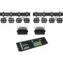 Apšvietimo rinkinys EUROLITE KLS-180 LED 2x + WF-40 LED 2x su DMX valdikliu