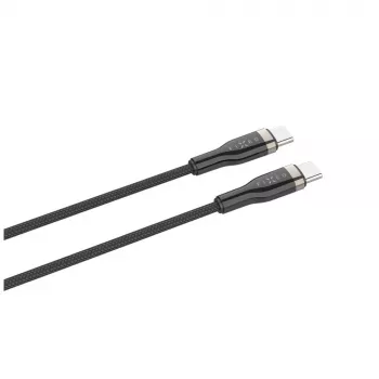 Pintas USB-C laidas, 100W, FIXDB-CC12-BK, juodas