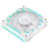 GAMEMAX TORNADO T12 ARGB-RW 120mm Baltas Atvirkštinės Mentės Kompiuterio Ventiliatorius