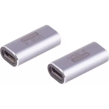 USB-C jungtis ShiverPeaks 14-05038 40Gbps metalinė, didelės spartos duomenų perdavimui