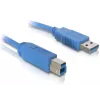 USB kabelis DeLOCK 82434 1,8 m USB A – USB B mėlynas