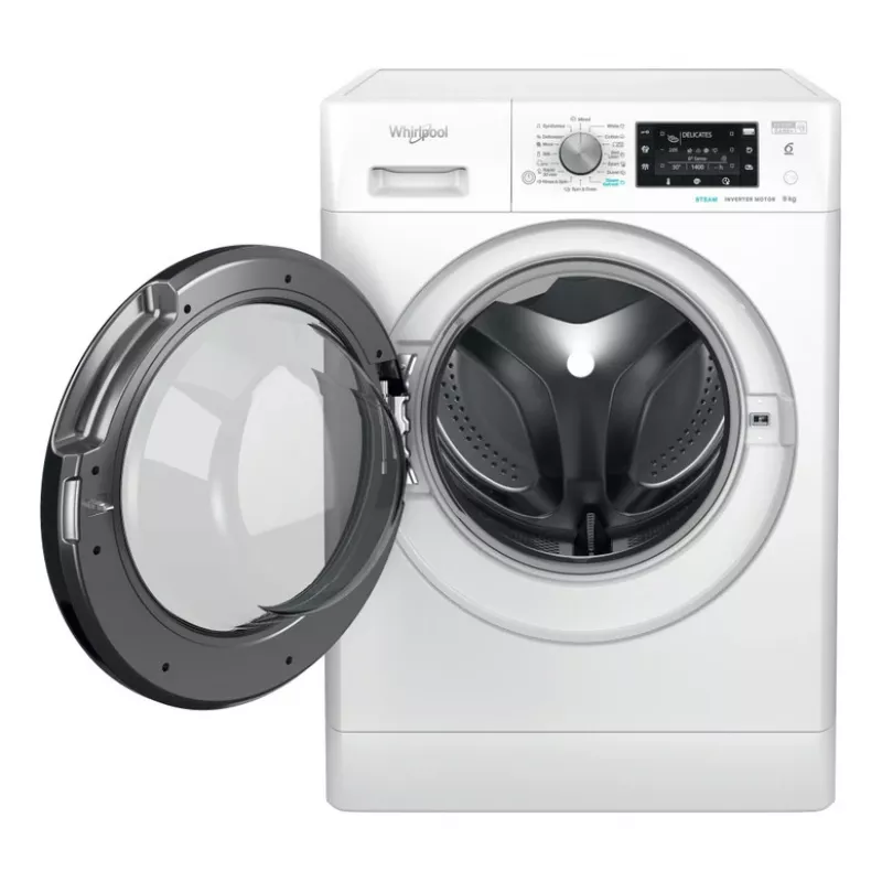 WHIRLPOOL Skalbimo mašina FFD 9489 BV EE, 9 kg, 1400 aps/min, Energijos klasė A, Gylis 63 cm, Inverterinis variklis, Juodos durelės
