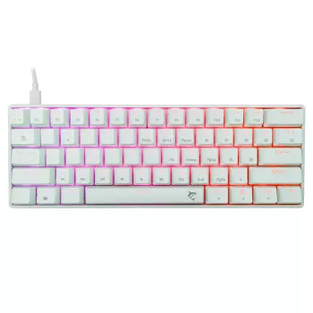 Laidinė mechaninė klaviatūra White Shark Shinobi-2 (GK-004211) — US išdėstymas, Red jungikliai, balta
