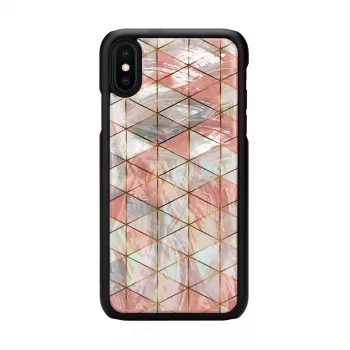Apsauginis dėklas išmaniesiems telefonams iKins iPhone XS / iPhone X, deimantinis raštas, juoda
