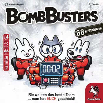 Stalo žaidimas Pegasus Spiele Bomb Busters (Spiel des Jahres 2025) – šeimyninis strateginis žaidimas