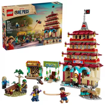LEGO One Piece Arlong Park 75638 – 926 dalių, 5 minifigūrėlių, rekomenduojamas amžius 9+, detalus rinkinys