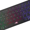 Membraninė klaviatūra Baracuda Seahorse Black SEAHORSE-B, 64 klavišai, Rainbow apšvietimas
