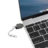 USB-C į microSD atminties kortelių skaitytuvas su raktų pakabuku