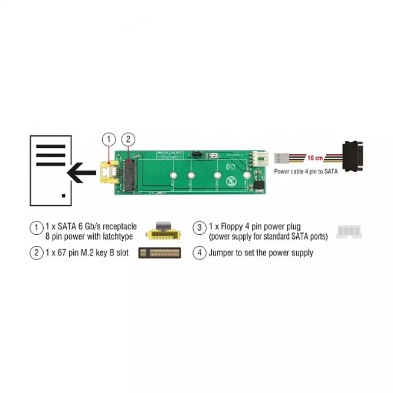 Vidinis M.2 adapteris DeLOCK 63917
