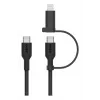 USB-C kabelis Belkin BoostCharge Pro 1,5 m USB-C / USB-C Lightning juodas