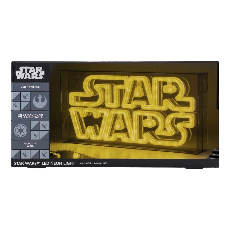 LED neoninis ženklas Paladone Star Wars dizainas PP13123SW – dekoratyvinis LED šviestuvas sienai ar lentynai