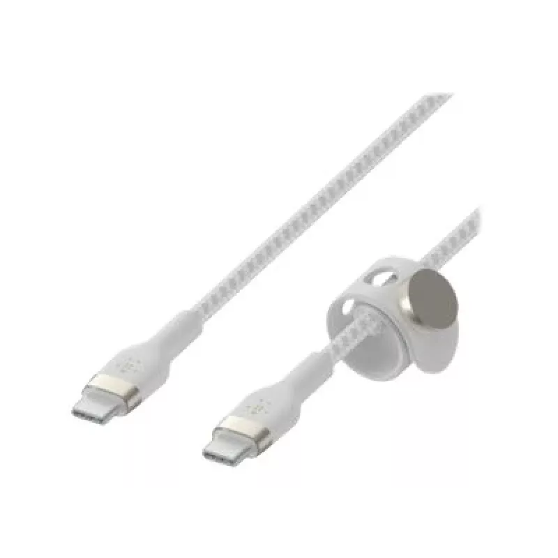 Belkin BOOST↑CHARGE PRO Flex USB-C laidas 1 m USB 2.0 USB-C baltas (CAB011BT1MWH)