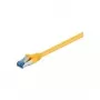Wentronic Goobay CAT 6a jungiamasis kabelis, S/FTP (PiMF), geltonas, 2 m - LSZH halogenų neturintis, varinis (93740)