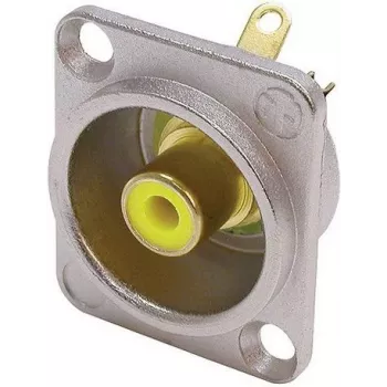 Neutrik NTR-NF2D-4 - D tipo jungtis, 4 kontaktai, sidabrinė, -30 - 80 °C, IP 40