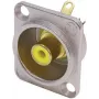 Neutrik NTR-NF2D-4 - D tipo jungtis, 4 kontaktai, sidabrinė, -30 - 80 °C, IP 40