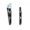 Sieninis TV laikiklis ESPERANZA ERW010 14–50 col. (35,6–127 cm), pasvirimas 15°, VESA 75×75–200×200, maks. apkrova 25 kg, juodas