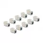 DeLOCK 88120 plokščias RJ-45 keystone modulis, pilkas, 10 vnt.
